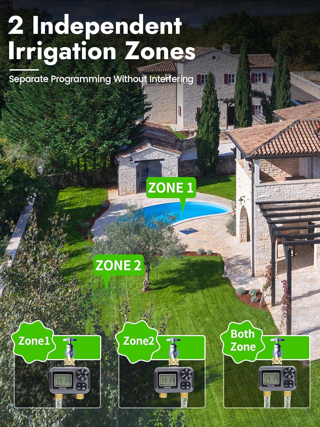 Dual Outlets Smart Irrigation  - Timer Dual Outlet recension och pris