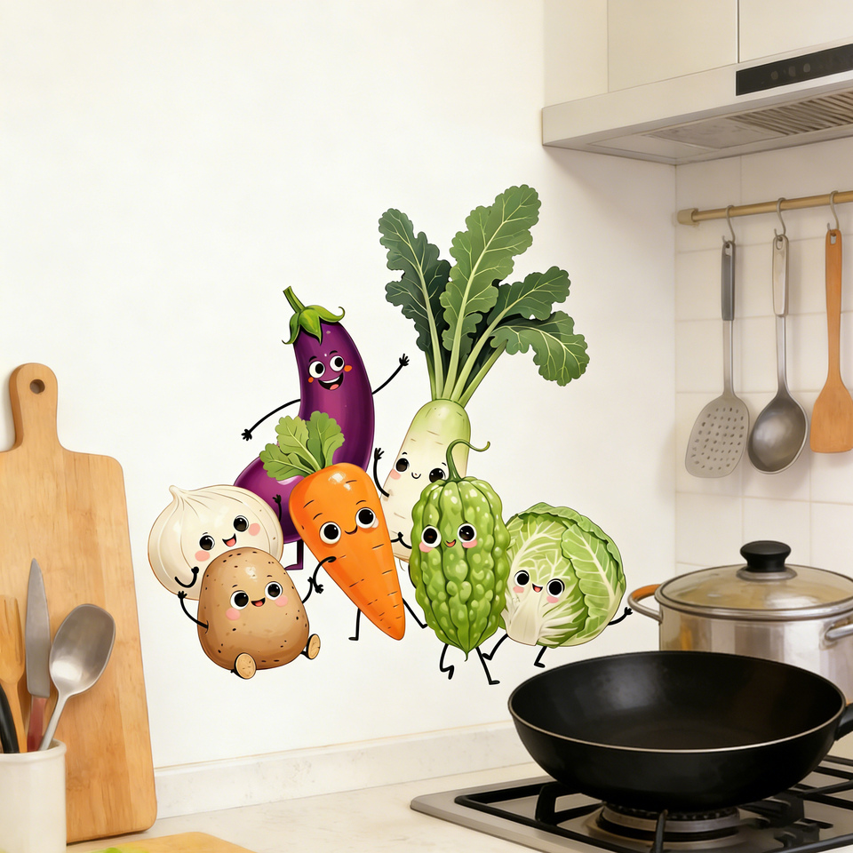 Emotionally Expressive Vegetab - Pvc Panel Background recension och pris